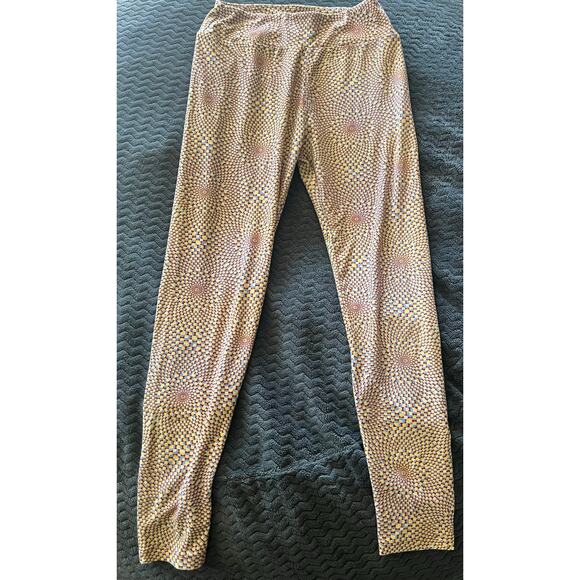 Multicolored Psychedelic Lu La Roe Leggings One Size - Picture 1 of 5